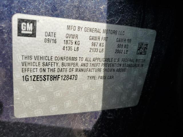 2017 CHEVROLET MALIBU LT - 1G1ZE5ST8HF128470