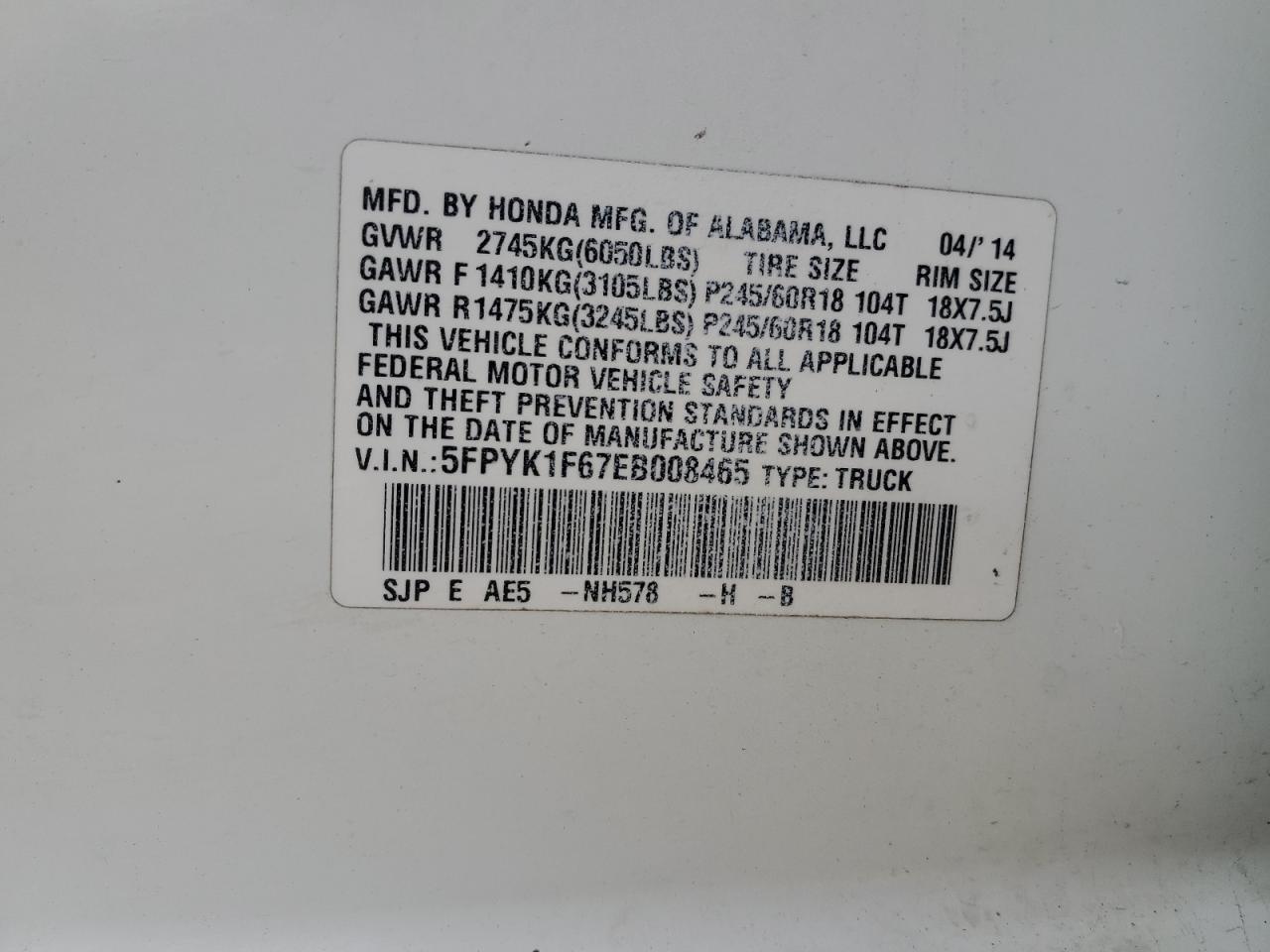 HONDA RIDGELINE RTL-S