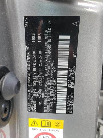 2017 LEXUS RX 350 BAS 2T2BZMCAXHC112957