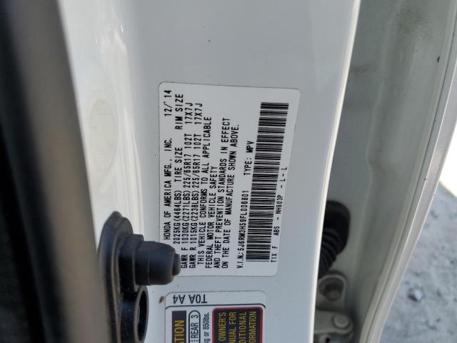 2015 HONDA CR-V 5J6RM3H59FL006801