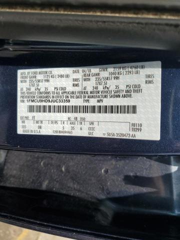2018 FORD ESCAPE SEL 1FMCU9HD9JUC33359