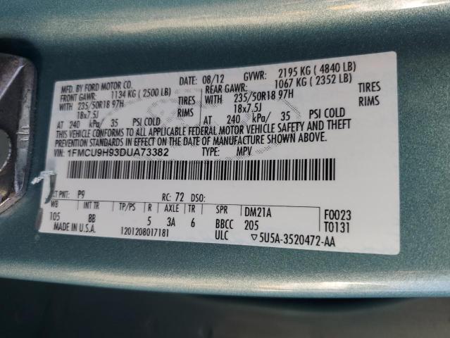 2013 FORD ESCAPE SEL - 1FMCU9H93DUA73382