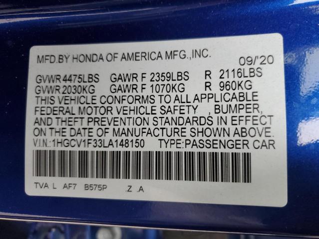 2020 HONDA ACCORD SPO #3296063837
