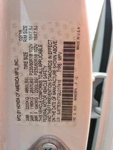 2016 ACURA RDX ADVANC 5J8TB3H77GL017415