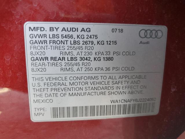 2018 AUDI Q5 PRESTIG - WA1CNAFY6J2224052