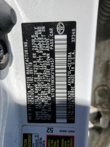 2019 TOYOTA CAMRY L - 4T1B11HK9KU169457
