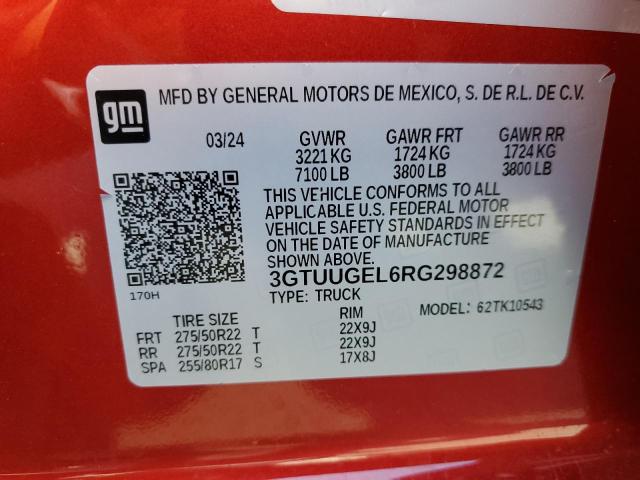 2024 GMC SIERRA K15 - 3GTUUGEL6RG298872