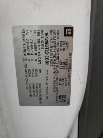 2016 CHEVROLET EXPRESS G2 1GAWGEFF2G1333361