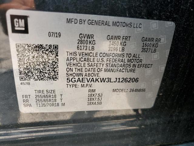 2020 BUICK ENCLAVE ES 5GAEVAKW3LJ126206