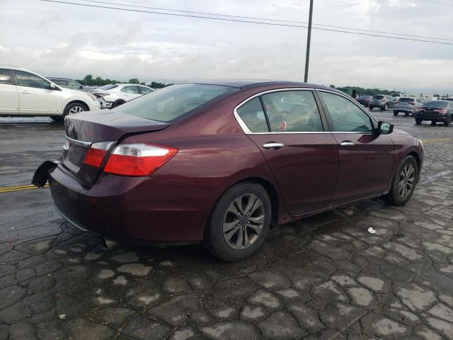 HONDA ACCORD LX 2013 burgundy sedan 4d gas 1HGCR2F30DA029192 photo #4