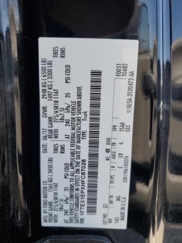 2017 FORD F150 SUPER CAB 1FTEX1EPXHFC87028