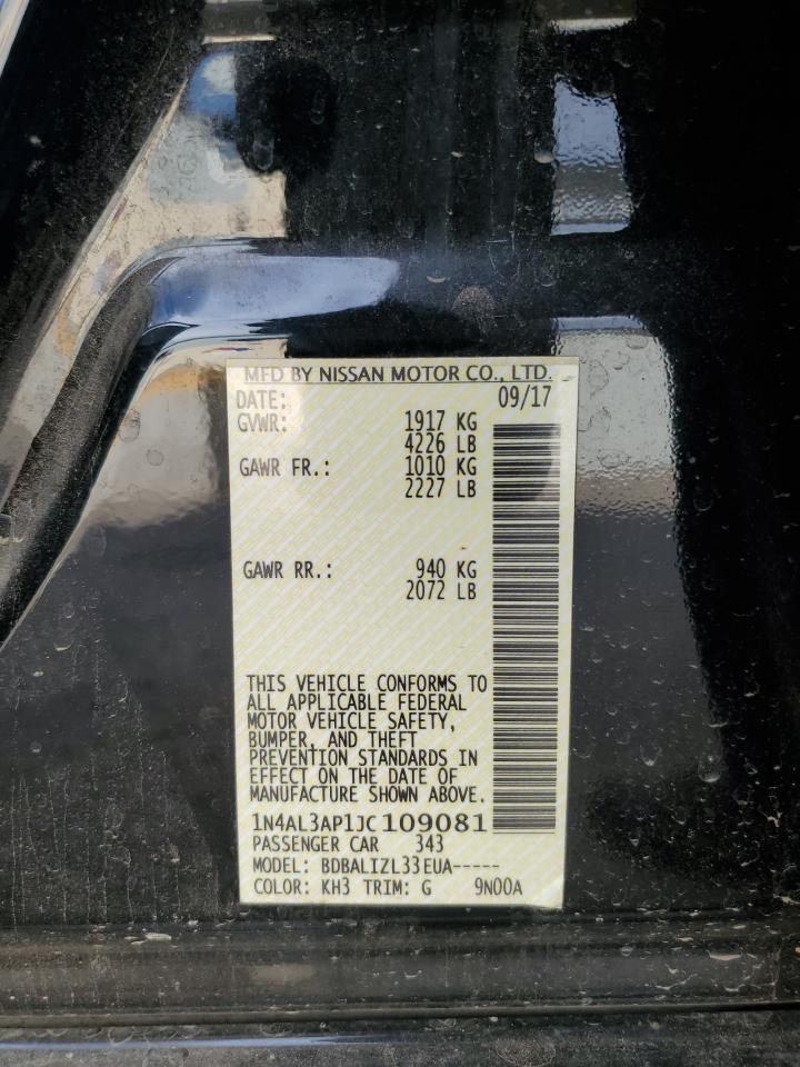 Nissan Altima 2.5 2018