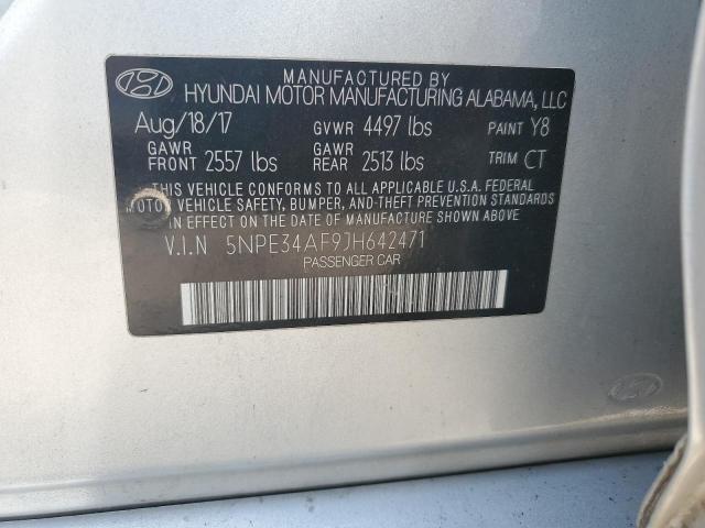 2018 HYUNDAI SONATA SPO 5NPE34AF9JH642471
