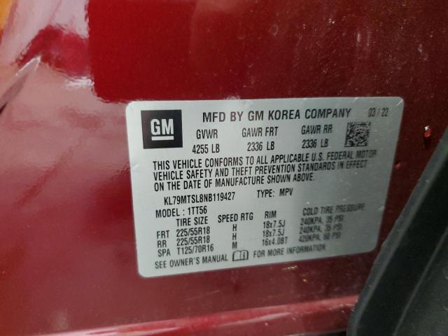 2022 CHEVROLET TRAILBLAZE - KL79MTSL8NB119427