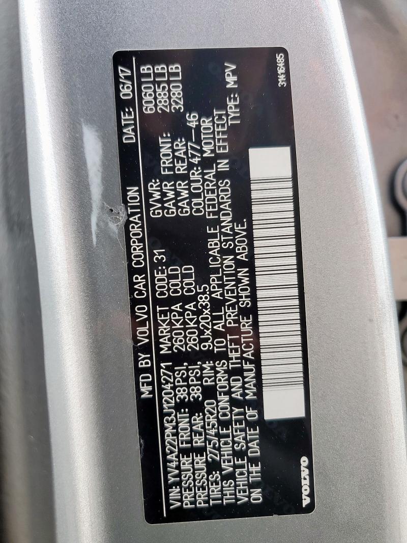 2018 VOLVO XC90 T6 - YV4A22PM3J1204271