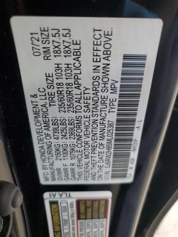 2021 HONDA CR-V EXL 5J6RW2H85ML025387