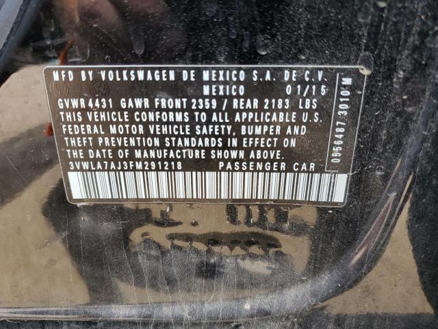 2015 VOLKSWAGEN JETTA TDI 3VWLA7AJ3FM291218