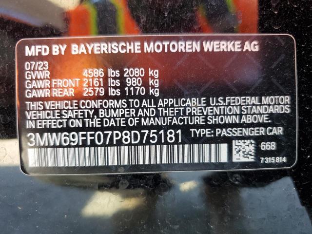 2023 BMW 330I 3MW69FF07P8D75181