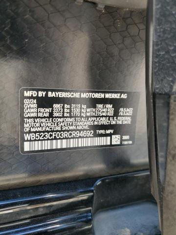 2024 BMW IX XDRIVE5 - WB523CF03RCR94692