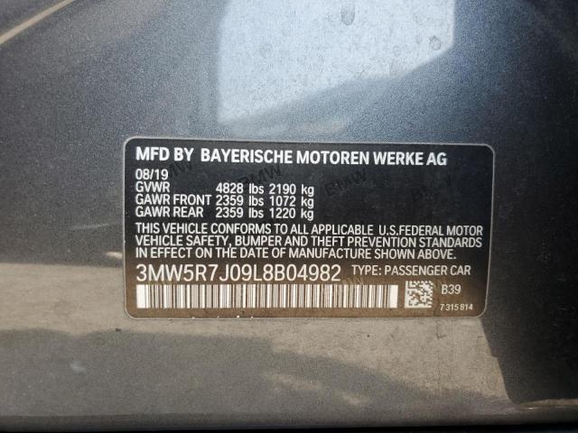 2020 BMW 330XI 3MW5R7J09L8B04982