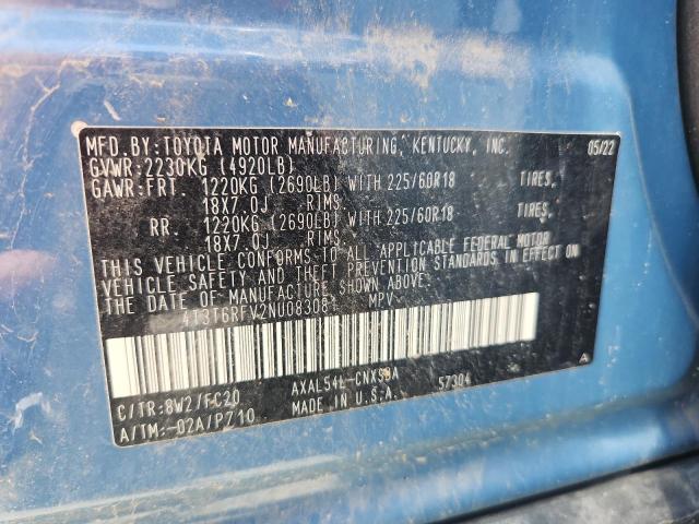2022 TOYOTA RAV4 SE - 4T3T6RFV2NU083081