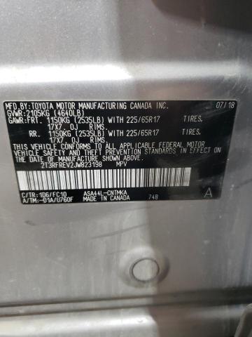 2018 TOYOTA RAV4 ADVEN - 2T3RFREV2JW823198