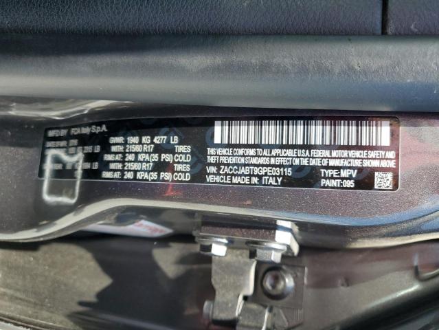 2016 JEEP RENEGADE L ZACCJABT9GPE03115