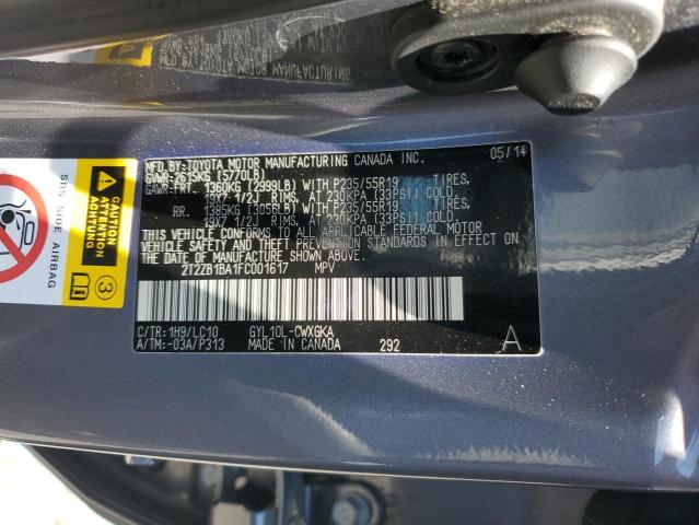 2015 LEXUS RX 450H - 2T2ZB1BA1FC001617