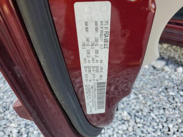 2017 DODGE GRAND CARA 2C4RDGBGXHR743328