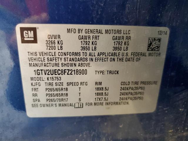 2015 GMC SIERRA K15 - 1GTV2UEC8FZ218900