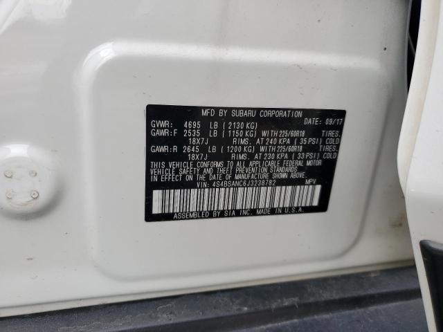 2018 SUBARU OUTBACK 2. 4S4BSANC6J3238782