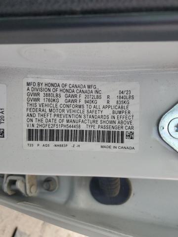 2023 HONDA CIVIC SPOR - 2HGFE2F51PH544458