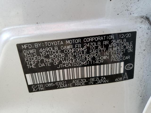 2021 LEXUS IS 300 JTHCA1D22M5111409