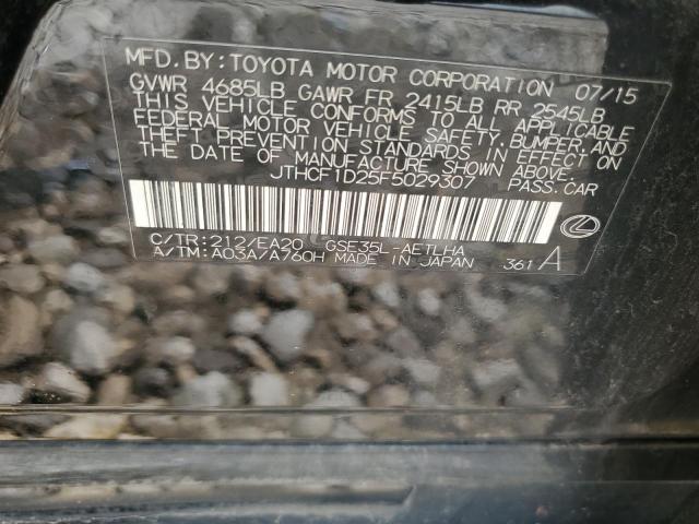 2015 LEXUS IS 250 JTHCF1D25F5029307