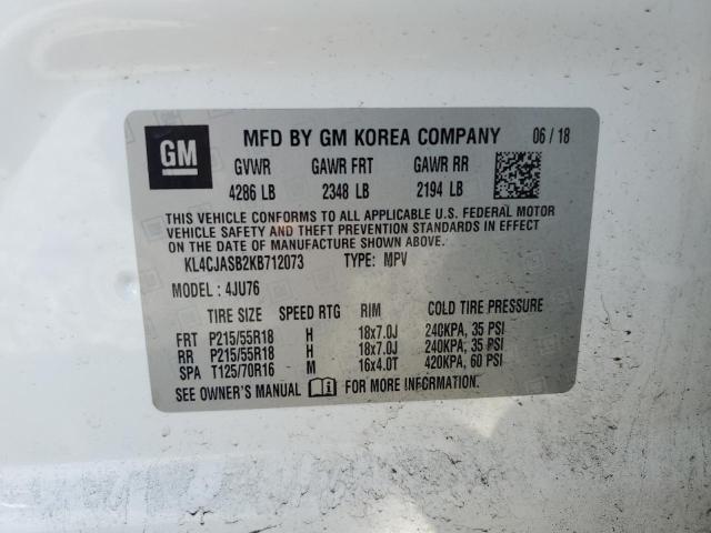 2019 BUICK ENCORE PRE KL4CJASB2KB712073