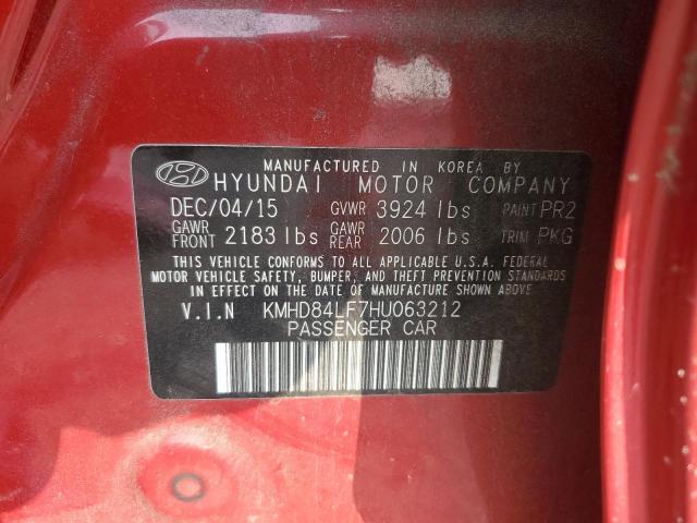 2017 HYUNDAI ELANTRA SE - KMHD84LF7HU063212
