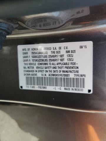 2015 HONDA CR-V EX - 3CZRM3H51FG709001