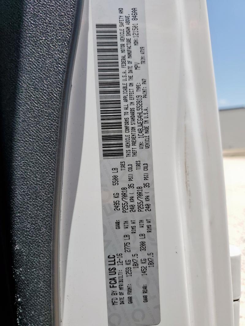 2017 JEEP WRANGLER U 1C4BJWEG4HL552819