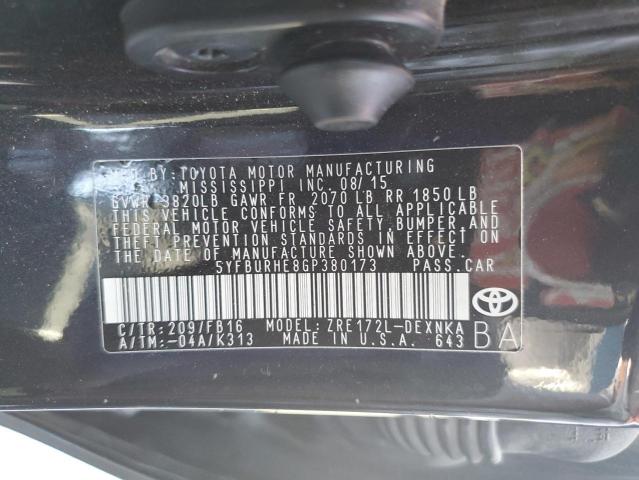 2016 TOYOTA COROLLA L - 5YFBURHE8GP380173