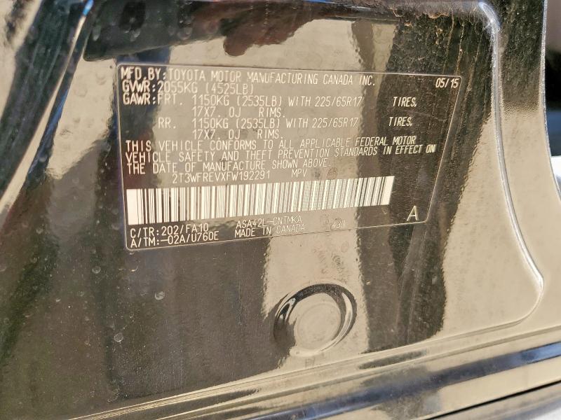 2015 TOYOTA RAV4 XLE - 2T3WFREVXFW192291