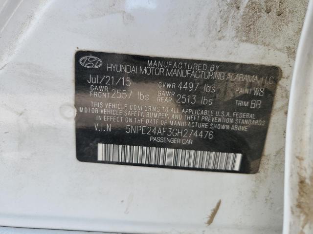 2016 HYUNDAI SONATA SE - 5NPE24AF3GH274476