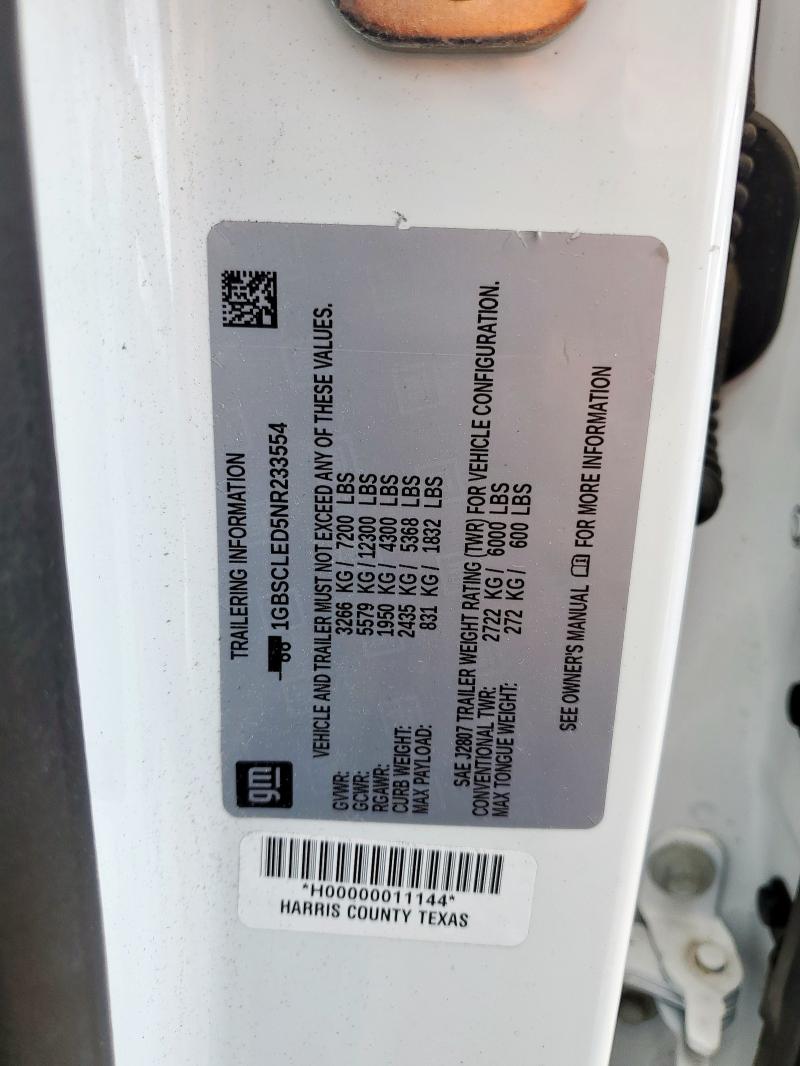 1gbscled5nr233554 - 2022 Chevrolet tahoe c1500 - #61064025
