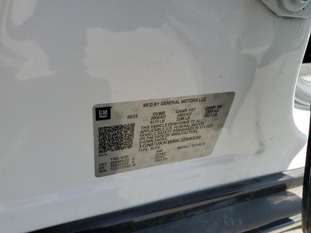 2019 CHEVROLET TRAVERSE P 1GNEVKKW9KJ299559