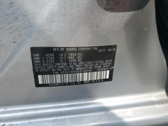 2019 SUBARU IMPREZA PR 4S3GTAD63K3746048