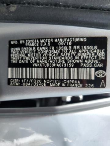 2017 TOYOTA YARIS L - VNKKTUD33HA073159