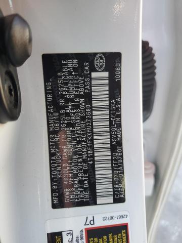 2017 TOYOTA CAMRY LE 4T1BF1FKXHU273680