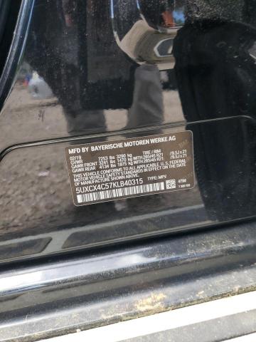 2019 BMW X7 XDRIVE5 5UXCX4C57KLB40315