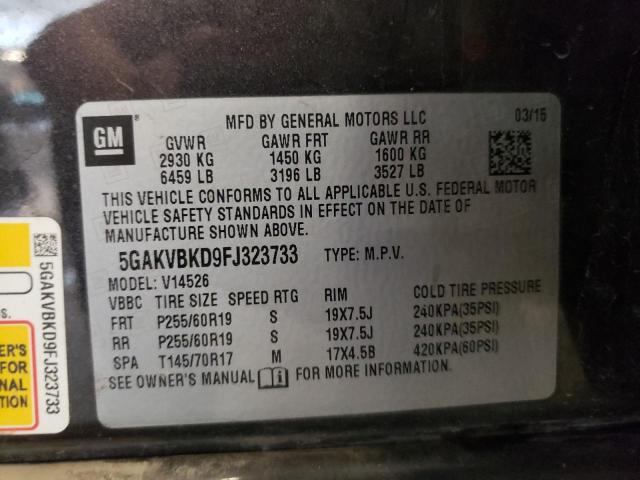 2015 BUICK ENCLAVE - 5GAKVBKD9FJ323733