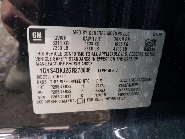 2016 CADILLAC ESCALADE P - 1GYS4DKJ2GR270048