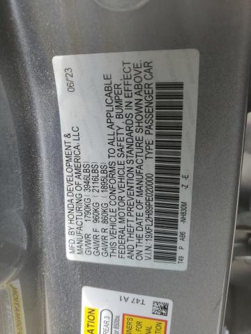 2023 HONDA CIVIC SPORT 19XFL2H89PE020000